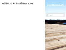 Tablet Screenshot of mycitibank.com